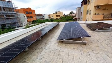 Fotovoltaico su tetto piano a Trapani - 1