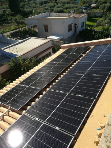 Fotovoltaico su tetto a falda a Valderice - 1